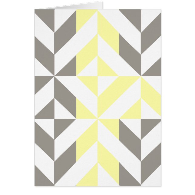 ZigZag géométrique jaune et argent (Devant)