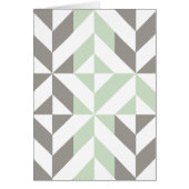 ZigZag géométrique Sage Green et Silver (Devant)