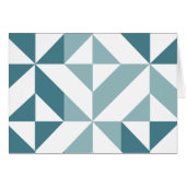 ZigZag géométrique vert turquoise à deux tons (Devant horizontal)