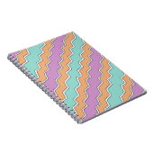 ZigZag geometrisch patroon Notitieboek (Rechterzijde)