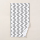Zigzag gris rayé (Serviette à main)