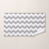 Zigzag gris rayé (Serviette à main)