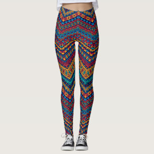 Zigzag-hoezen met volledige kleuren leggings