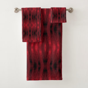 Zigzag ikat rouge et noir