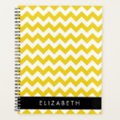Zigzag Jaune, Chevron Jaune, Votre Nom (Devant)