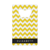 Zigzag Jaune, Chevron Jaune, Votre Nom (Devant)