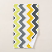 ZIGZAG - JAUNE ET GRIS (Serviette à main)