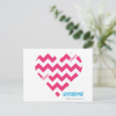 ZigZag Magenta 3 Briefkaart (Staand voorkant)