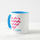 ZigZag Magenta 3 Mok (Voorkant links)