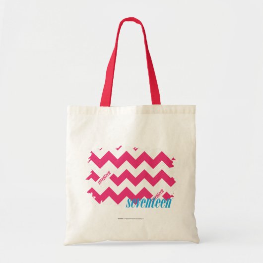 ZigZag Magenta 4 Tote Bag (Voorkant)