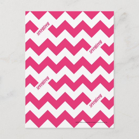 ZigZag Magenta Briefkaart (Voorkant)