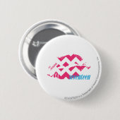 ZigZag Magenta Ronde Button 5,7 Cm (Voorkant /achterkant)