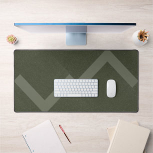 Zigzag Moss Green Desk Mat - Personnalisable