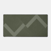 Zigzag Moss Green Desk Mat - Personnalisable (Recto)