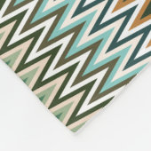 Zigzag Multicolor Pattern Fleece Deken (Hoek)