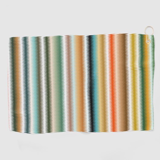 Zigzag Multicolor Pattern   Golfhanddoek (Horizontaal)