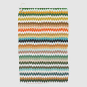 Zigzag Multicolor Pattern Golfhanddoek