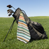 Zigzag Multicolor Pattern   Golfhanddoek (Groen)