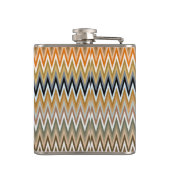 Zigzag Multicolor Pattern Heupfles (Achterkant)