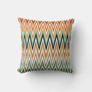 Zigzag Multicolor Pattern Kussen