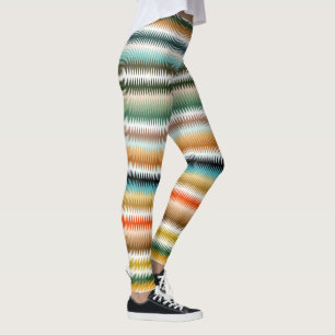 Zigzag Multicolor Pattern Leggings