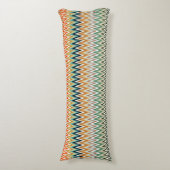 Zigzag Multicolor Pattern Lichaamskussen (Voorkant Verticaal)