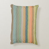 Zigzag Multicolored Pattern Accent Kussen (Achterkant (Verticaal))