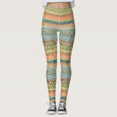 Zigzag Multicolored Pattern Leggings (Voorkant)