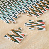 Zigzag Multicolored Pattern Legpuzzel (Zijkant)