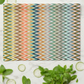 Zigzag Multicolored Pattern Theedoek (Gevouwen)
