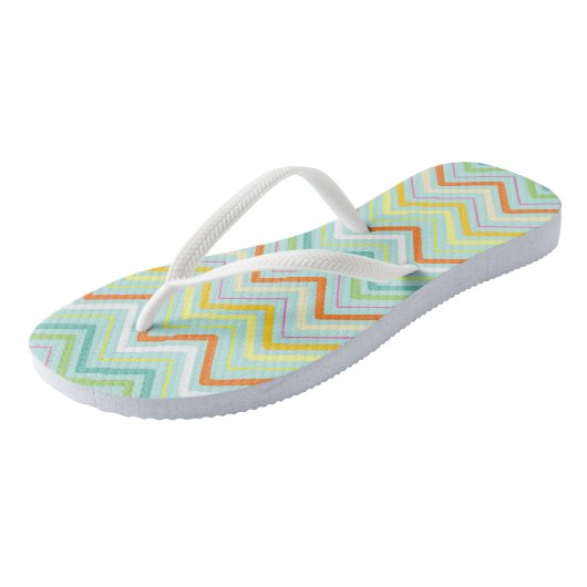 Zigzag MultiColors Blue Teenslippers (Schuin)
