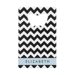 Zigzag noir et blanc, Motif Chevron, Votre nom