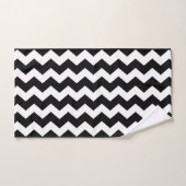 Zigzag noir rayé (Serviette à main)