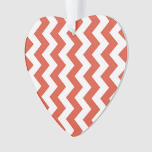 Zigzag orange et blanc