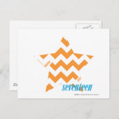 ZigZag Oranje 3 Briefkaart (Voorkant / Achterkant)