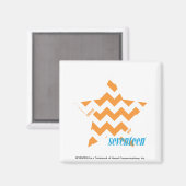 ZigZag Oranje 3 Magneet (Voorkant / Achterkant)