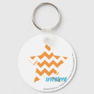 ZigZag Oranje 3 Sleutelhanger