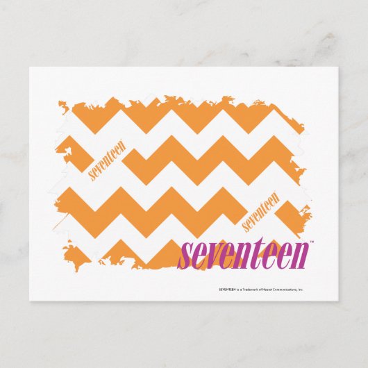 ZigZag Oranje 4 Briefkaart (Voorkant)