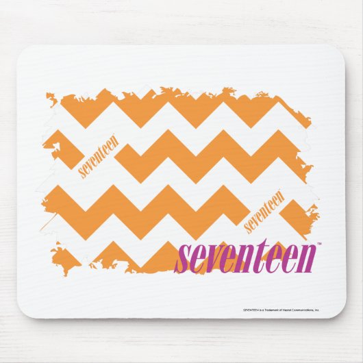 ZigZag Oranje 4 Muismat (Voorkant)