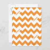 ZigZag Oranje Briefkaart (Voorkant / Achterkant)