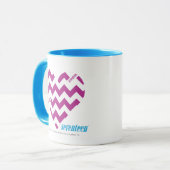 ZigZag Paars 2 Mok (Voorkant links)