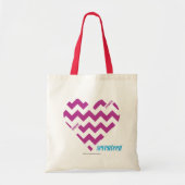ZigZag Paars 2 Tote Bag (Voorkant)