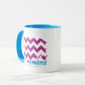 ZigZag Paars 3 Mok (Voorkant links)