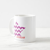 ZigZag Paars 4 Koffiemok (Voorkant links)