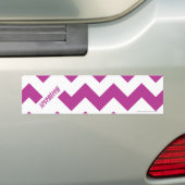 ZigZag Paars Bumpersticker (Op auto)