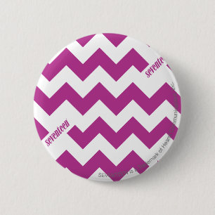 ZigZag Paars Ronde Button 5,7 Cm