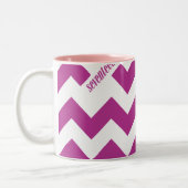 ZigZag Paars Tweekleurige Koffiemok (Links)