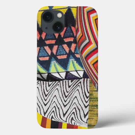 Zigzag Patchwork Collage Case-Mate iPhone Case (Achterkant)