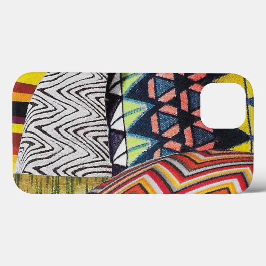 Zigzag Patchwork Collage Case-Mate iPhone Case (Achterkant (horizontaal))