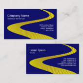 ZigZag Path - Cymbal Path - op Donkerblauw Visitekaartje (Voorkant / Achterkant)